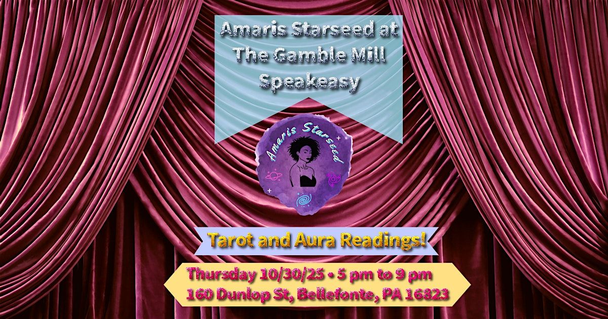 Amaris Starseed at The Gamble Mill Speakeasy, 30 October | Event in Bellefonte | AllEvents