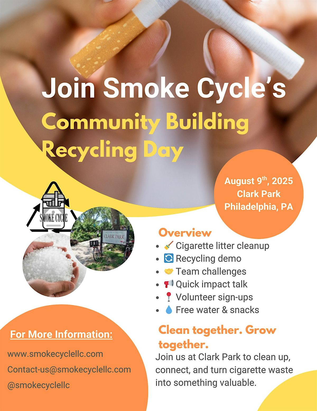 Smoke Cycle’s Community Building Recycling Day, 9 August | Event in Philadelphia | AllEvents