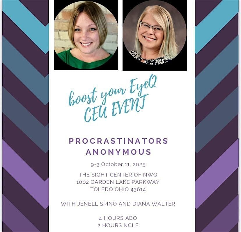 Procrastinator Anonymous CE Event, 11 October | Event in Toledo | AllEvents