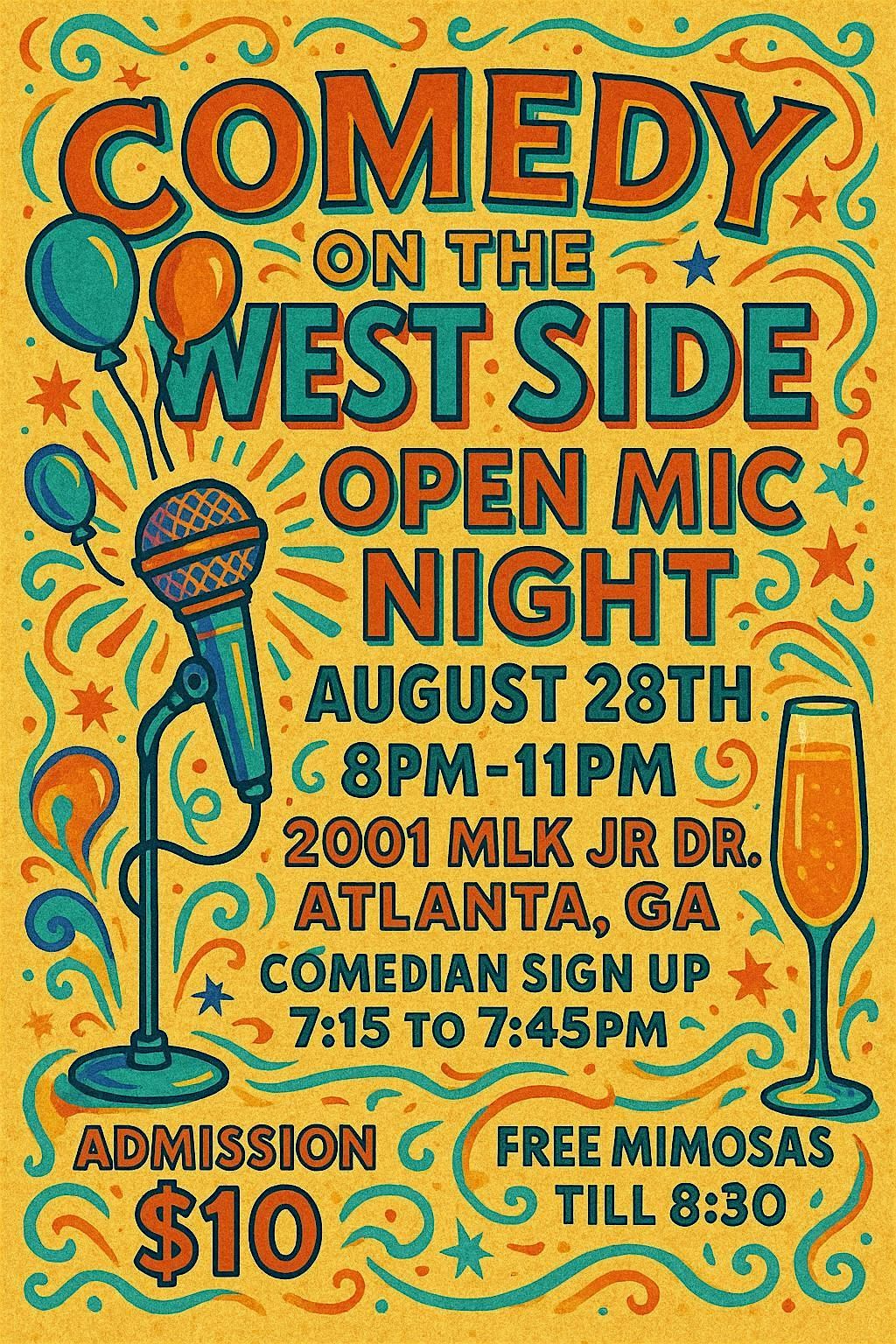 COMEDY ON THE WEST SIDE, 28 August | Event in Atlanta | AllEvents