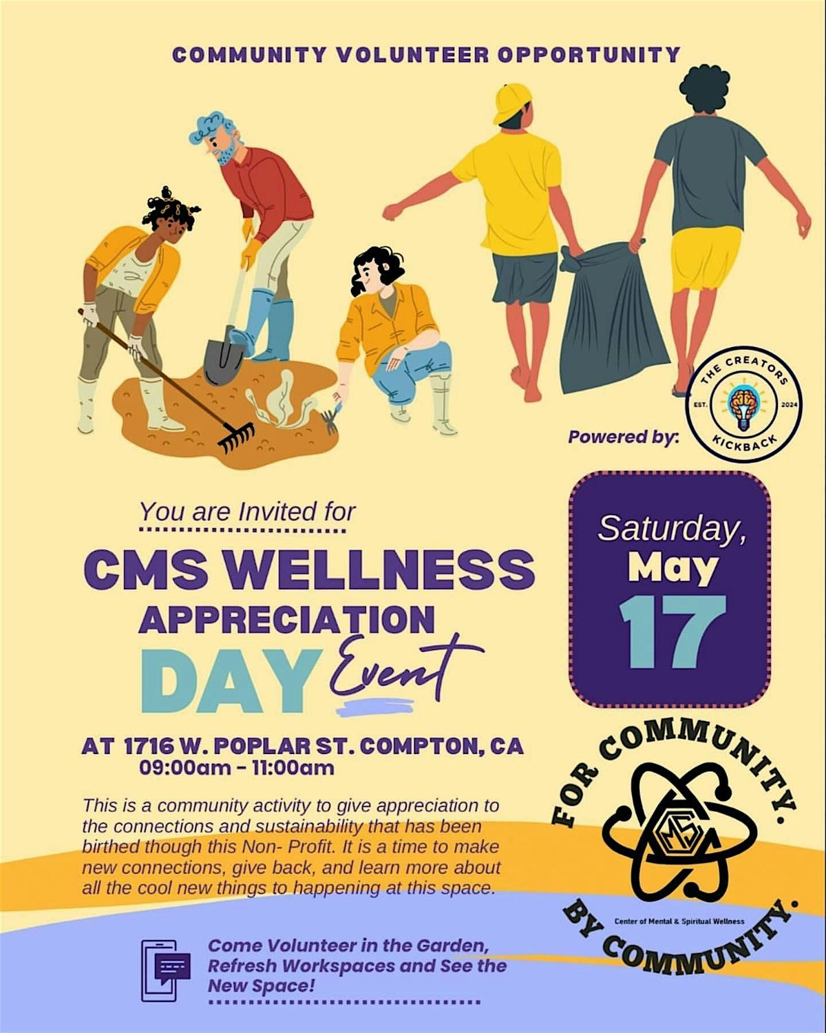 CMS WELLNESS APPRECIATION DAY, 17 May | Event in Compton | AllEvents