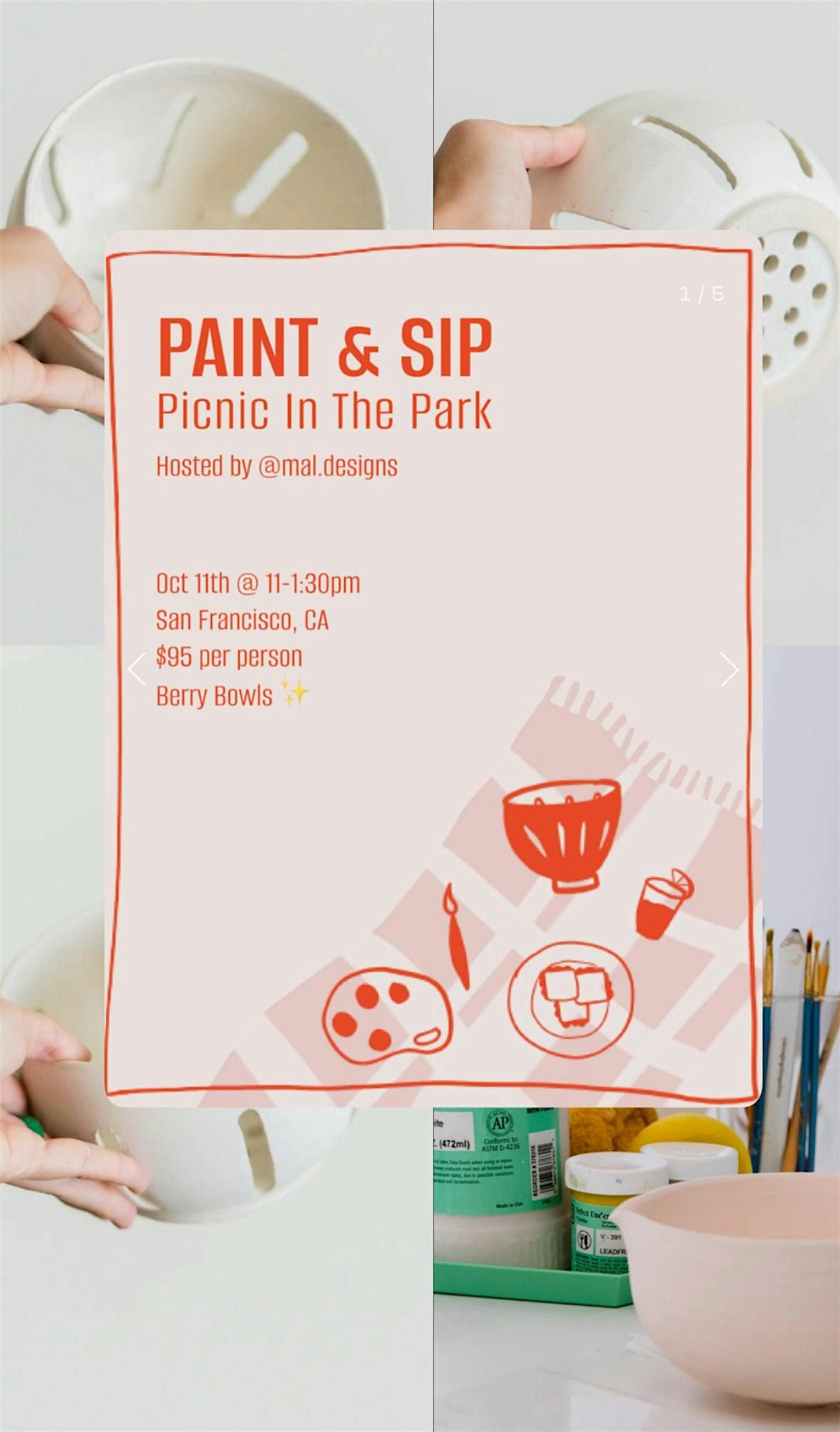 Sip & Paint with Mal Designs, 11 October | Event in San Francisco | AllEvents