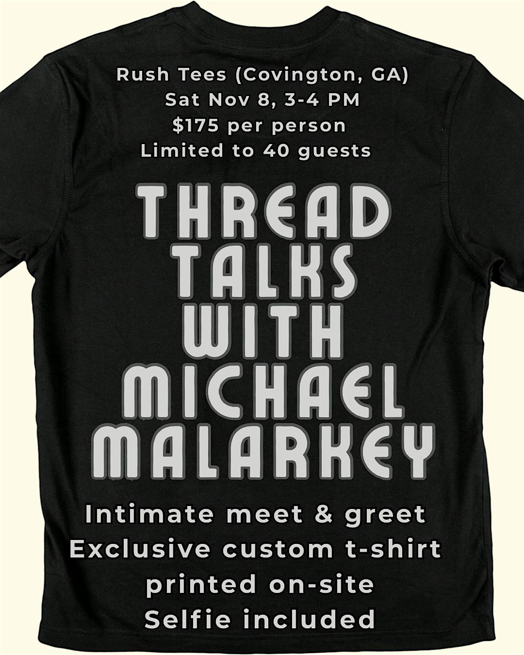 Michael Malarkey Saturday 3 PM Meet & Greet, 8 November | Event in Covington | AllEvents