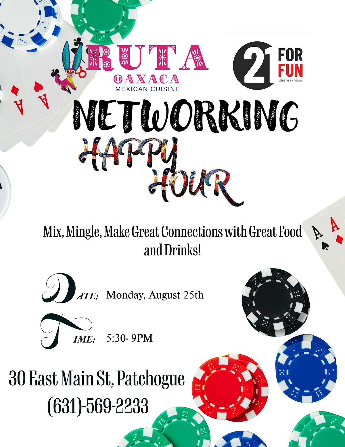 Networking Happy Hour Party, 25 August | Event in Patchogue | AllEvents