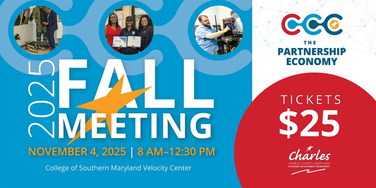 Charles County Economic Development's 2025 Fall Meeting, 4 November | Event in Indian Head | AllEvents