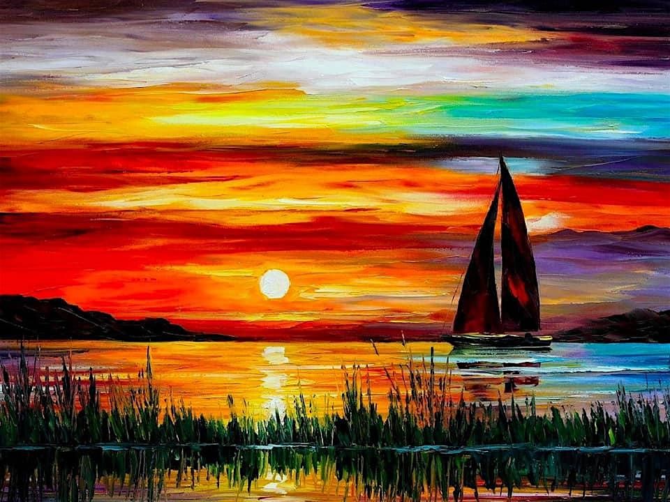 Sailboat Sunset, a PAINT & SIP EVENT with Lisa, 28 August | Event in Waterville Valley | AllEvents
