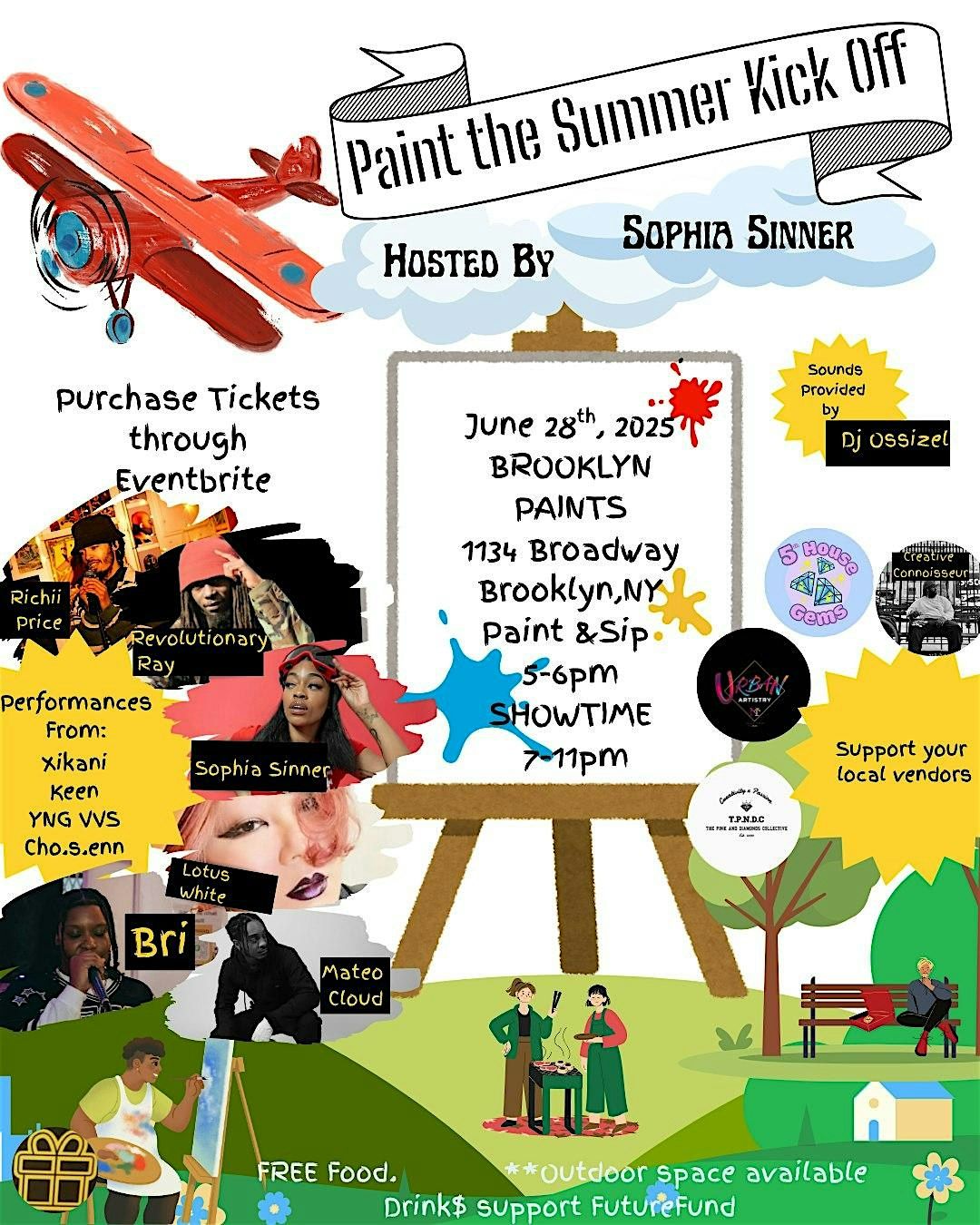 Paint the Summer, 28 June | Event in Brooklyn | AllEvents