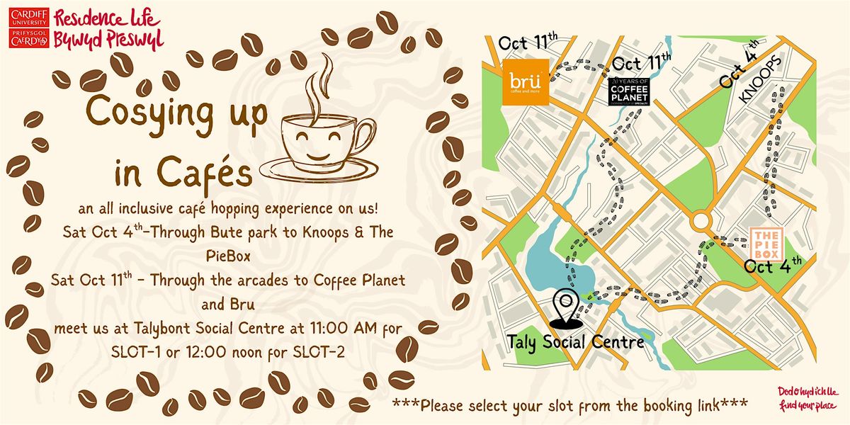 Cosying Up in Cafés ¦ Glynu'n agos mewn Caffis, 4 October | Event in Cardiff | AllEvents