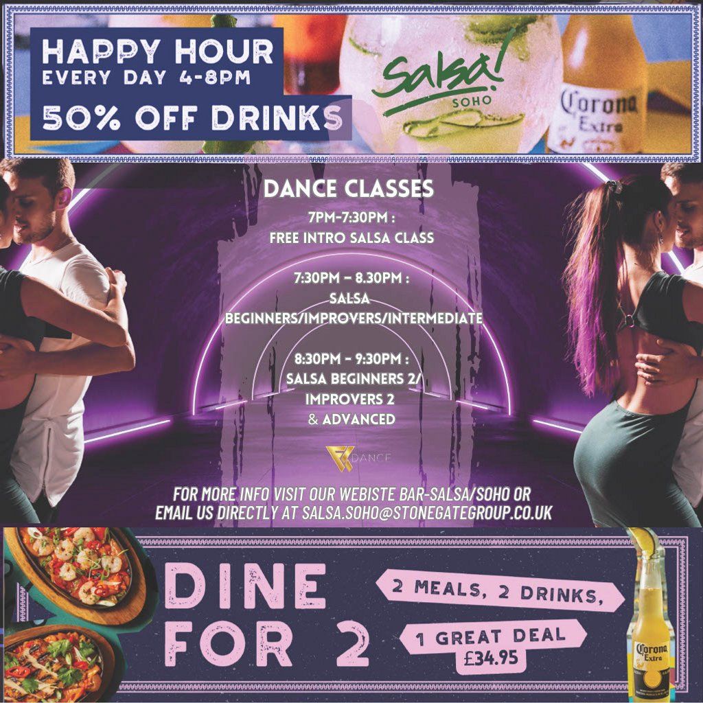 Bailando Thursdays Free Entry B4 pm. Happy Hour 4-8pm, 9 October | Event in London | AllEvents