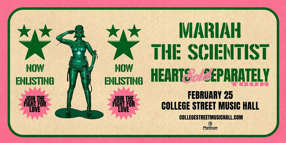 Mariah the Scientist, 25 February | Event in New Haven | AllEvents