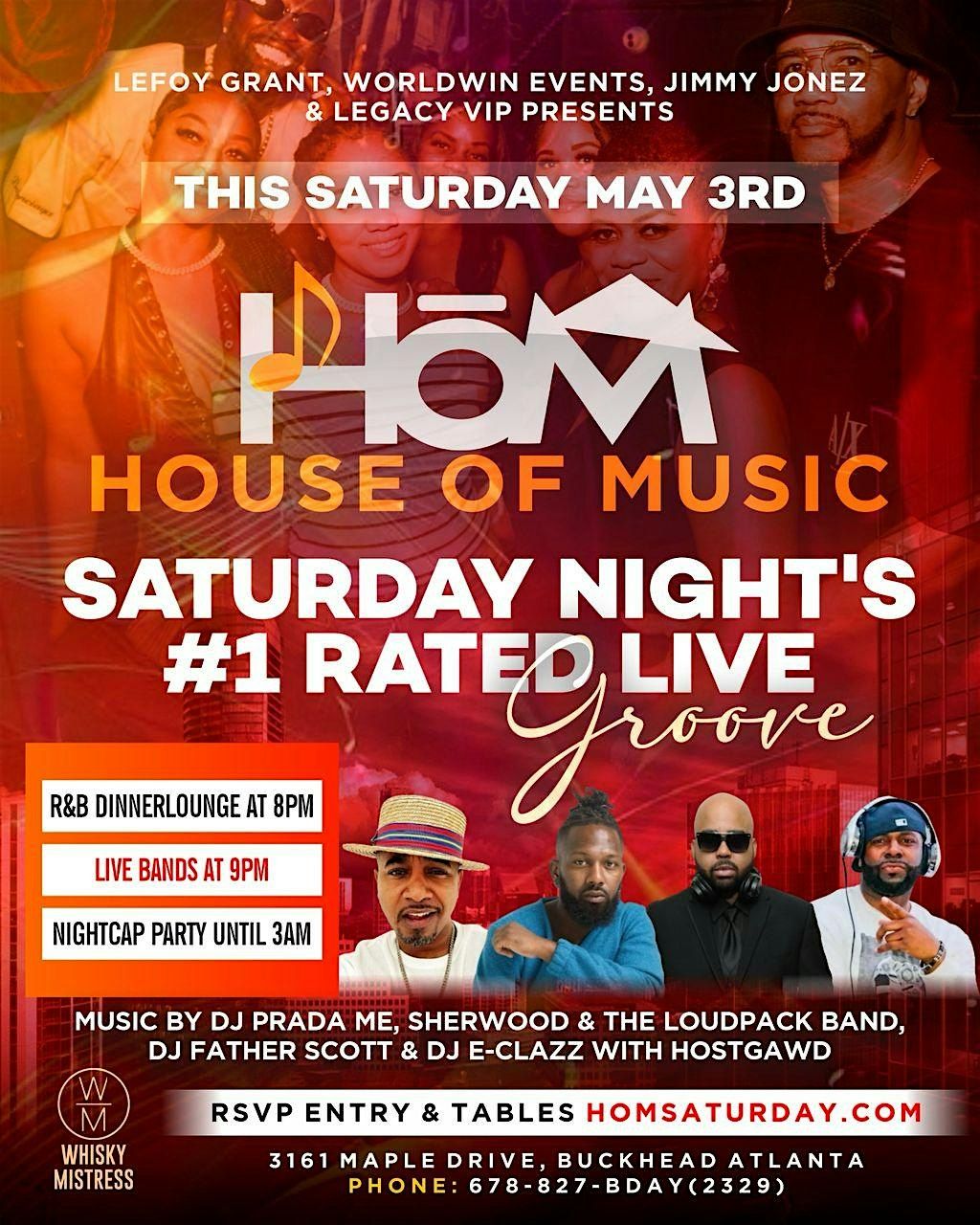 Whiskey Mistress Saturday Night (House of Music) | Event in Atlanta | AllEvents