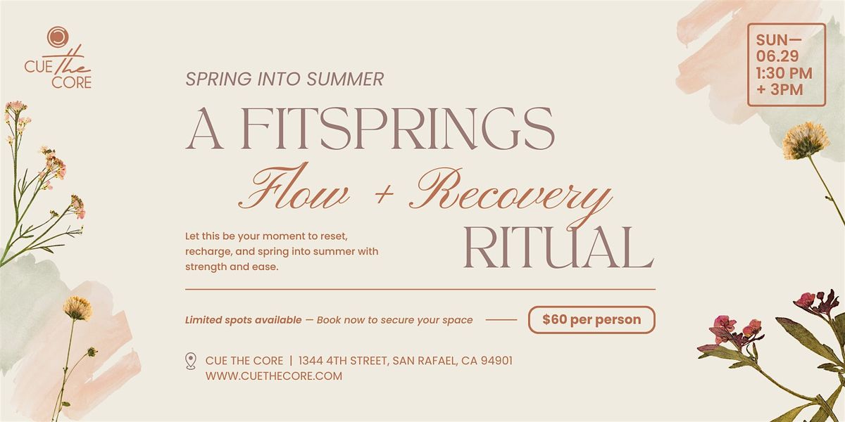 Spring Into Summer Pilates Pop-Up Class: What’s FitSprings? Find Out Inside, 29 June | Event in San Rafael