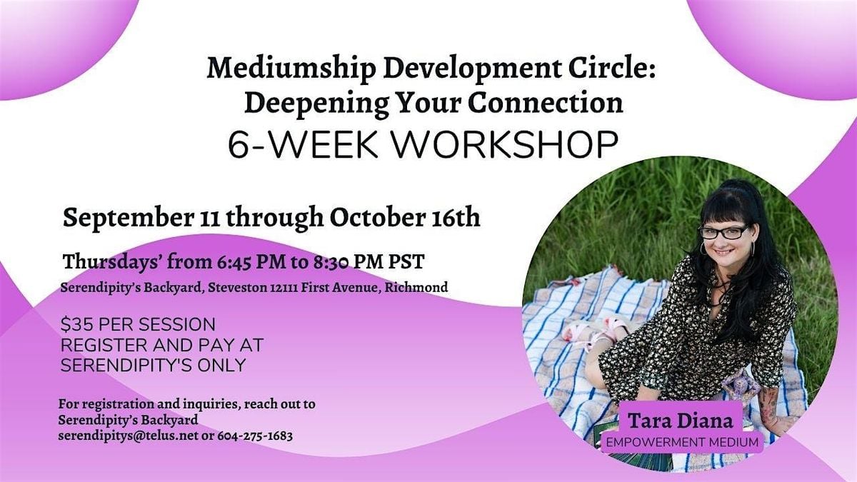 Mediumship Development Circle: Deepen Your Connection with Tara Diana | Event in Richmond | AllEvents