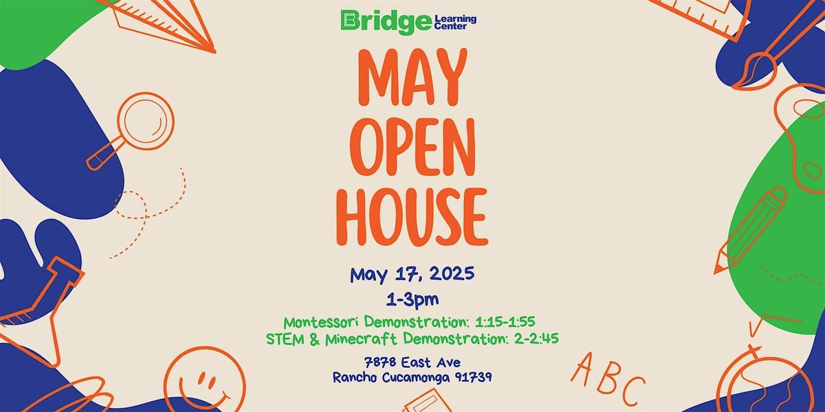 May Open House, 17 May | Event in Rancho Cucamonga | AllEvents