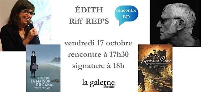 Rencontre BD Édith et Riff Reb's, 17 October | Event in Le Havre | AllEvents