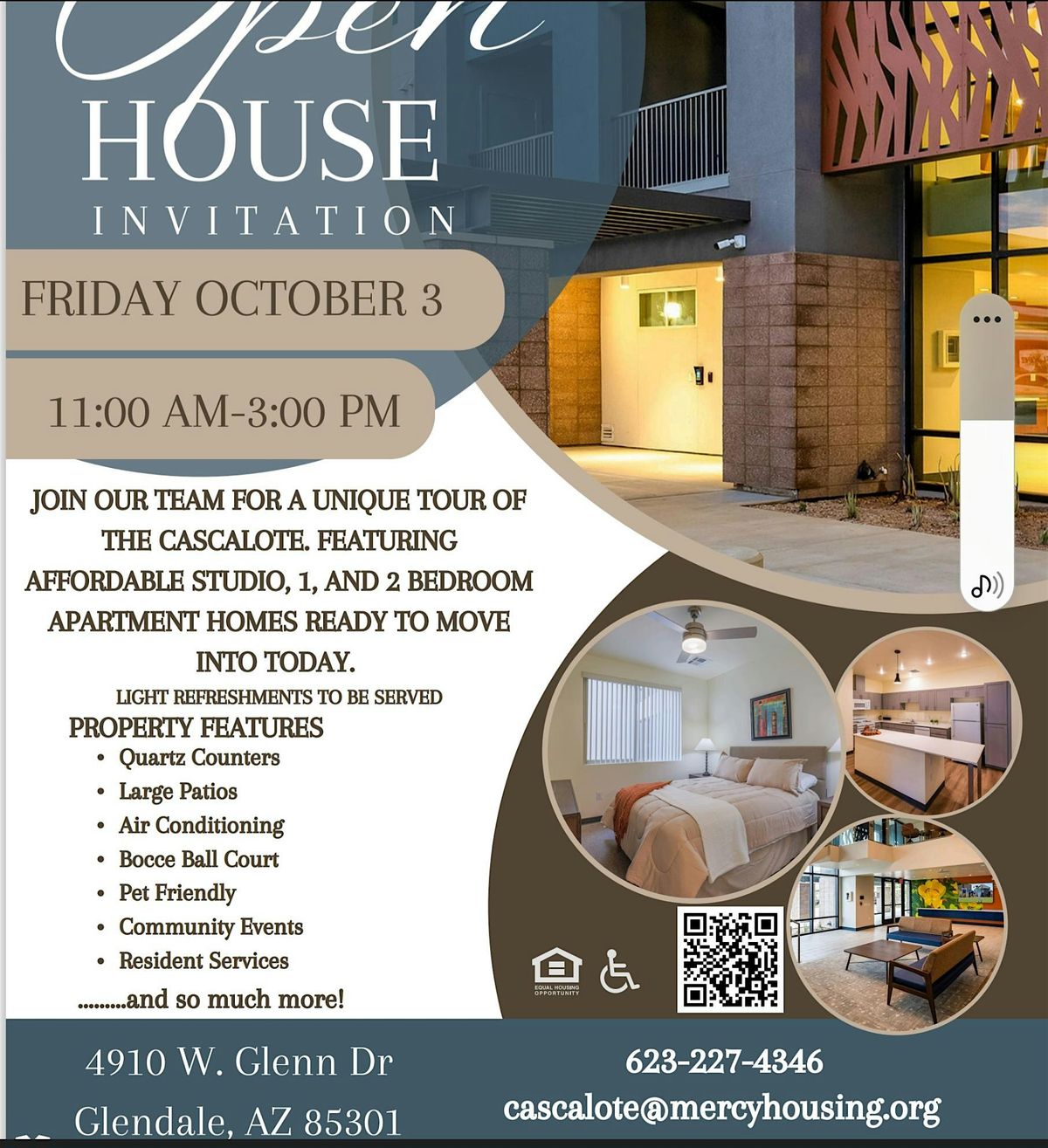 Cascalote Senior 62+Brand New Community Open House | Event in Glendale | AllEvents