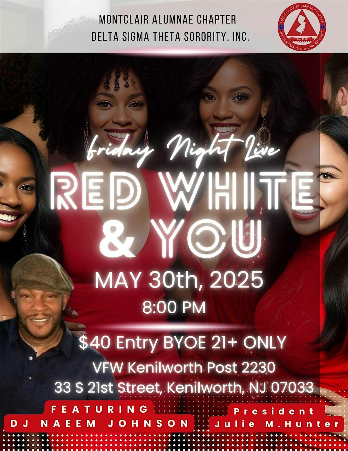 Montclair Alumnae Presents: Red, White & You!, 30 May | Event in Kenilworth | AllEvents