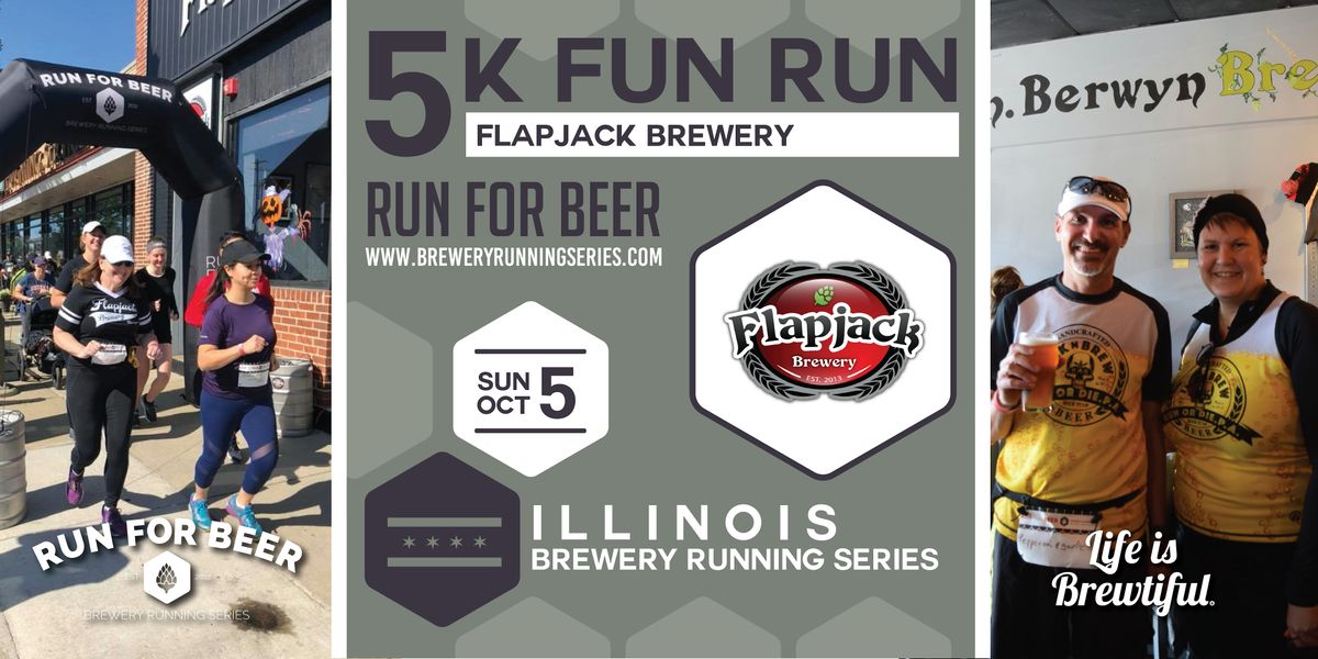 5k Beer Run x Flapjack Brewery | 2025 Illinois Brewery Running Series, 5 October | Event in Berwyn | AllEvents