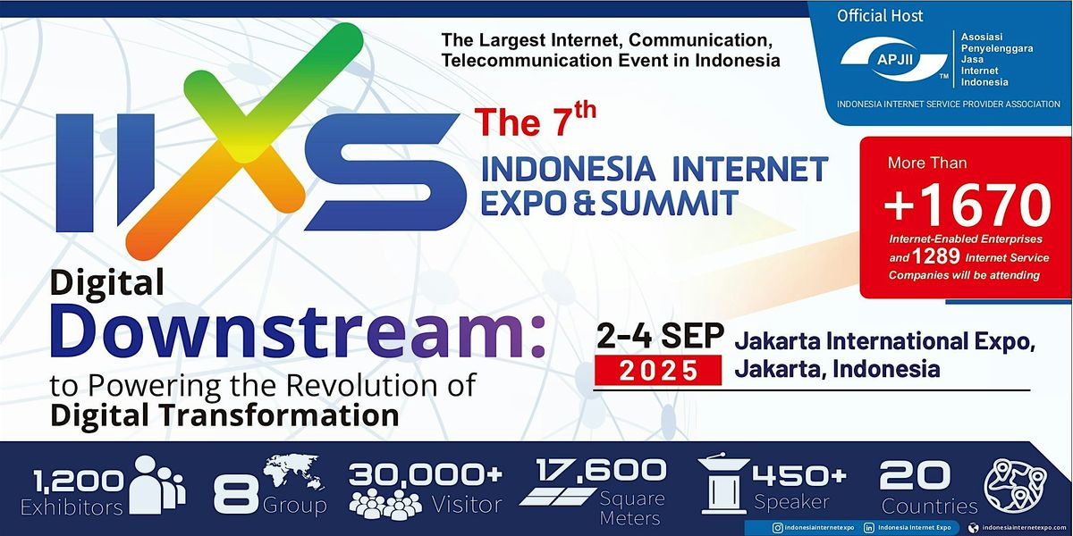 Indonesia Internet Expo & Summit, 2 September | Event in Kec. Kemayoran | AllEvents