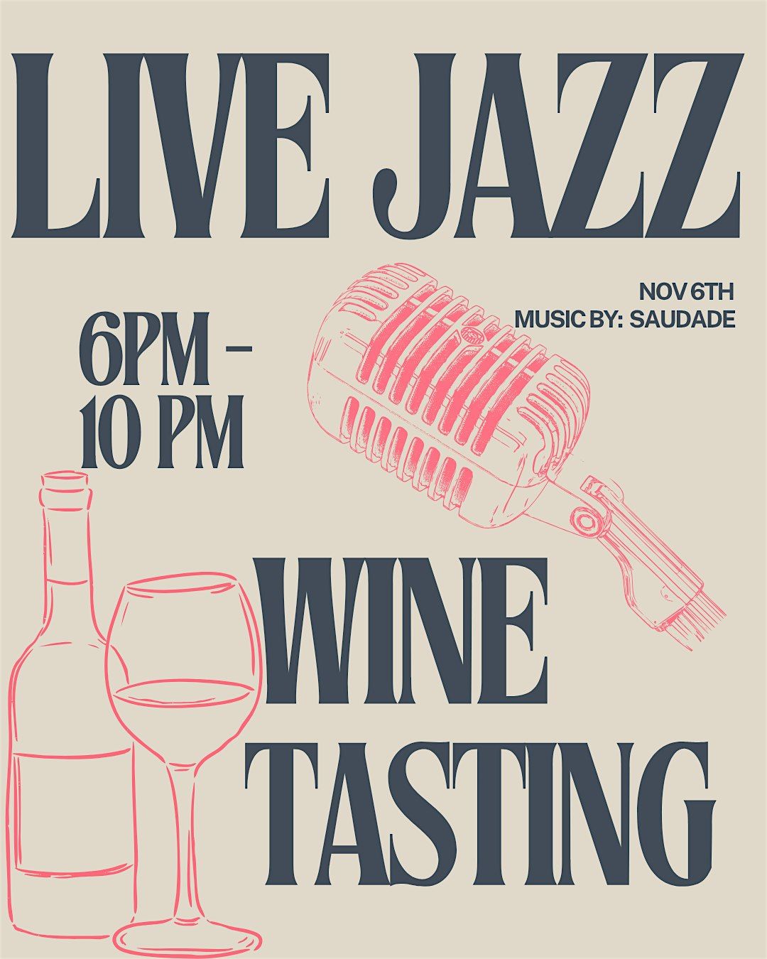 Live Jazz & Wine Tasting, 6 November | Event in Baltimore | AllEvents