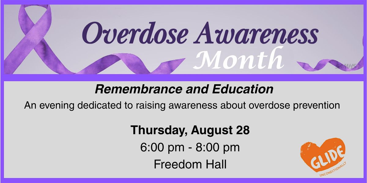 Overdose Awareness Month: Remembrance and Education, 28 August | Event in San Francisco | AllEvents