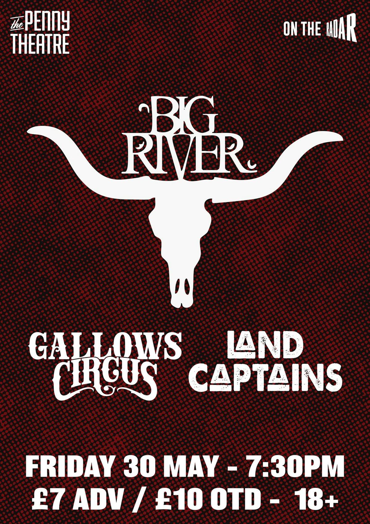 Big River // Gallows Circus // Land Captains, 30 May | Event in Canterbury | AllEvents