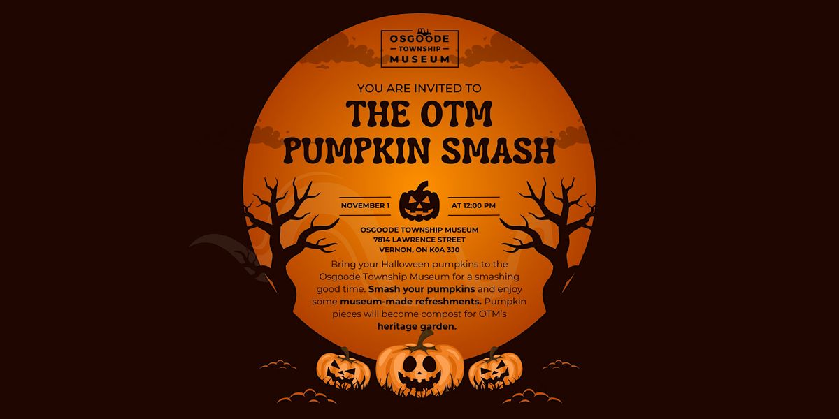 Second Annual OTM Pumpkin Smash, 1 November | Event in Ottawa | AllEvents