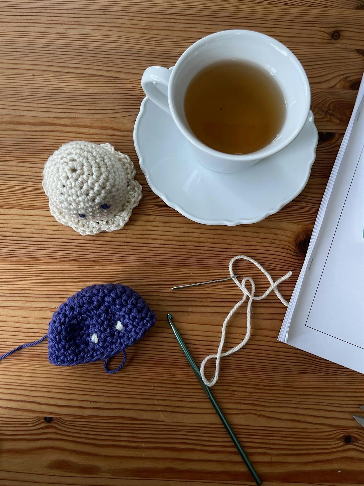 Tea Talks & Tiny Stitches : Mini Ghost, 19 September | Event in San Diego | AllEvents