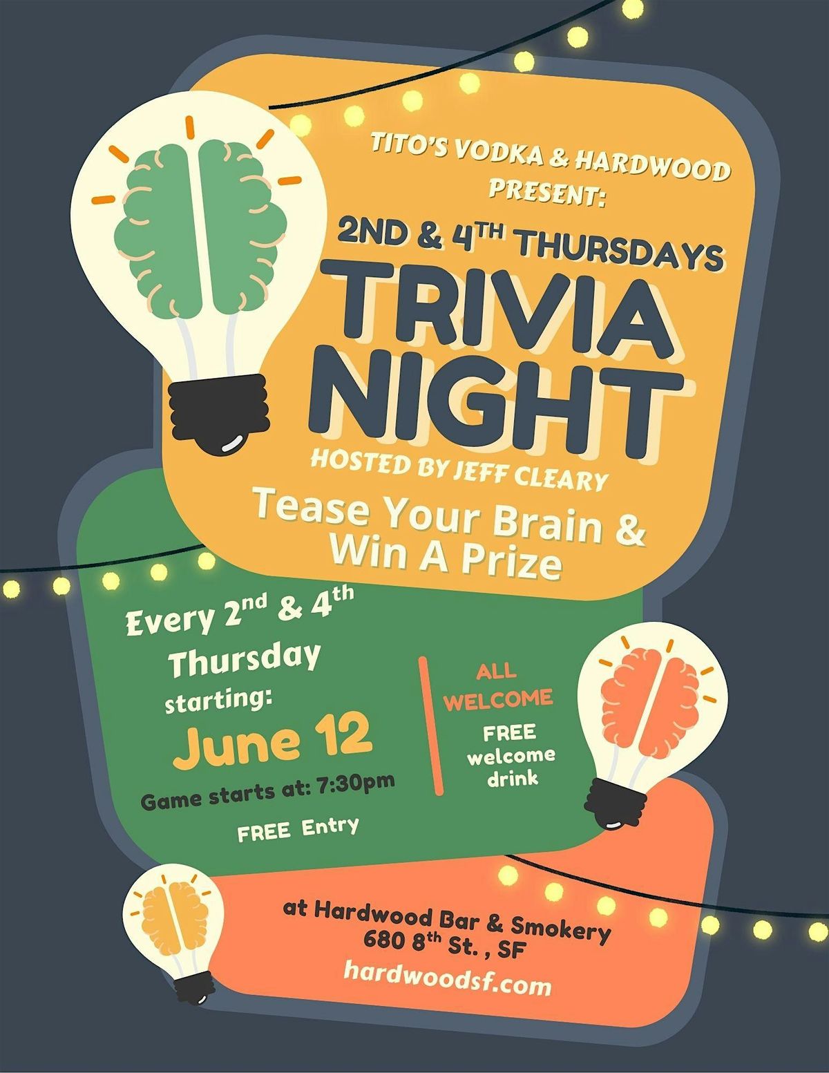 2nd and 4th Thursdays Trivia Night, 12 June | Event in San Francisco | AllEvents