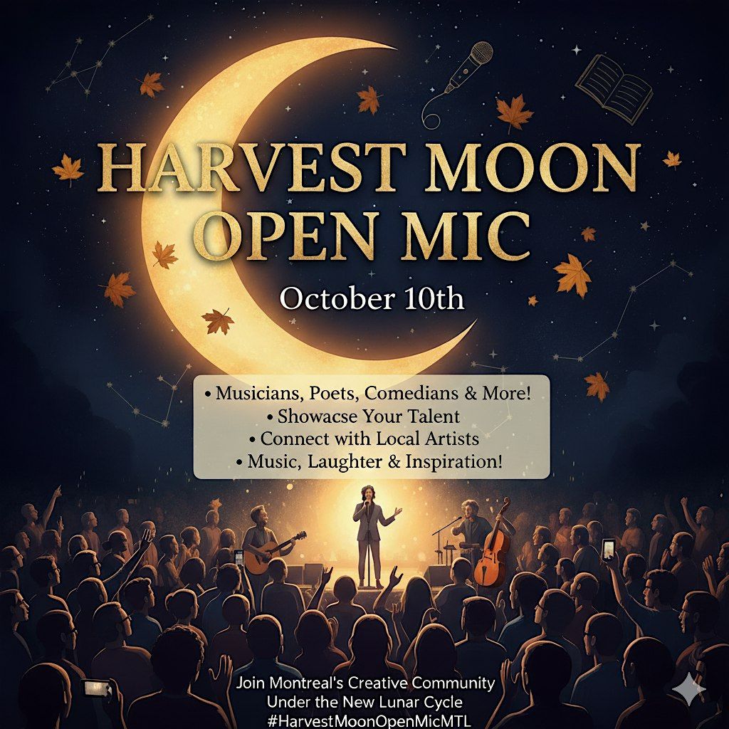 Harvest Moon Open Mic, 10 October | Event in Montréal | AllEvents