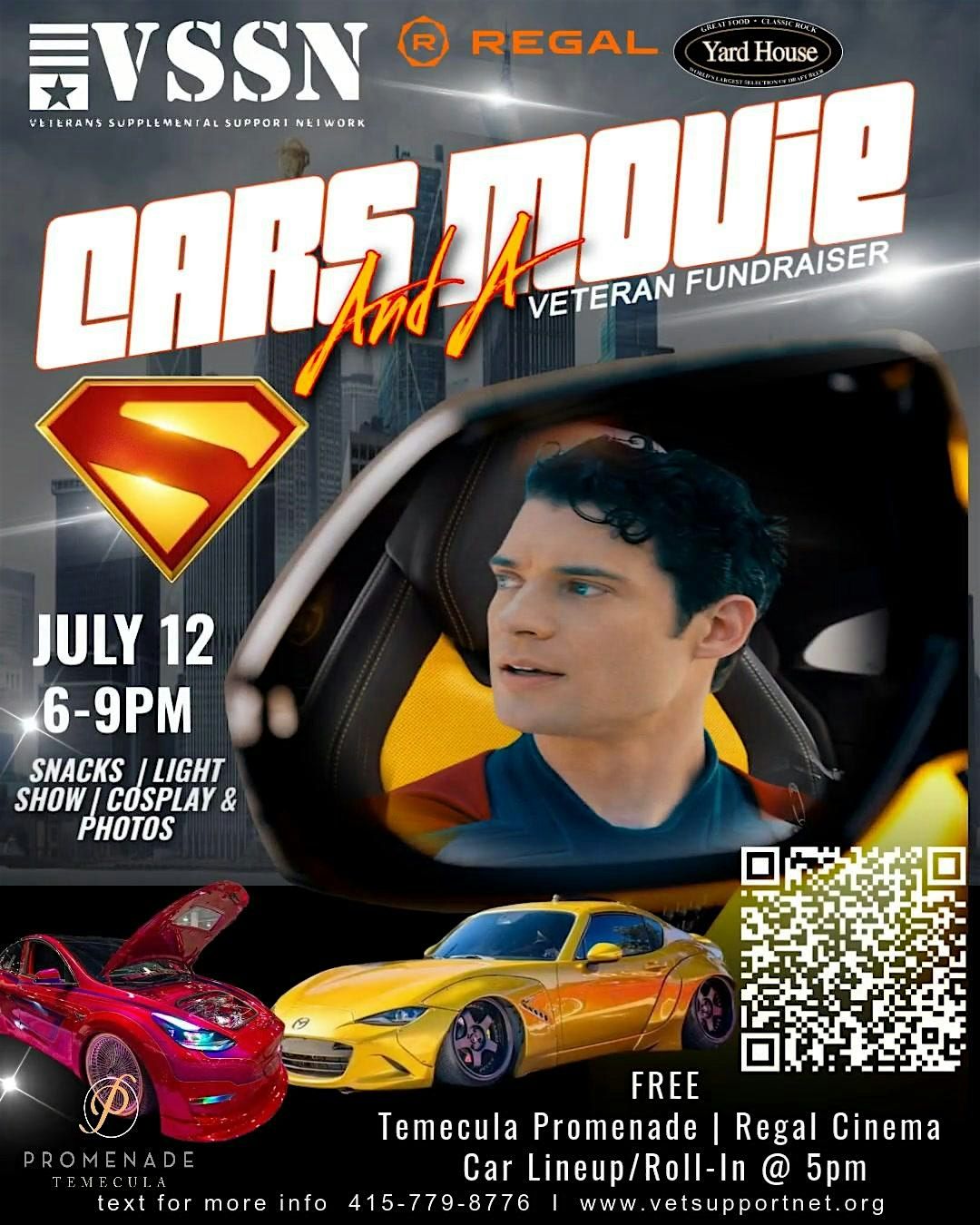 VSSN'S CARS & A MOVIE: Superman, 12 July | Event in Temecula | AllEvents