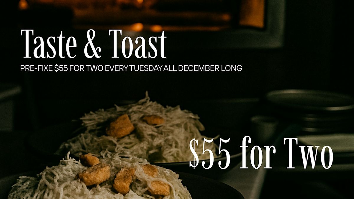 Taste and Toast: Pre-Fixe $55 for Two | Event in Stamford | AllEvents