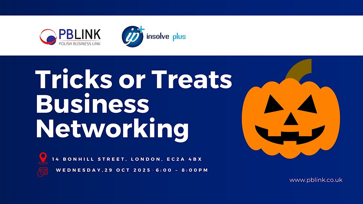 Tricks or Treats Business Networking in London 29.10.2025, 29 October | Event in London | AllEvents