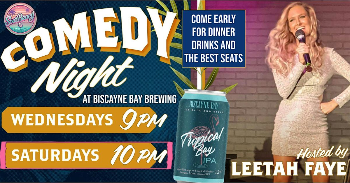 Biscayne Bay Saturday Comedy Show | Event in Miami | AllEvents