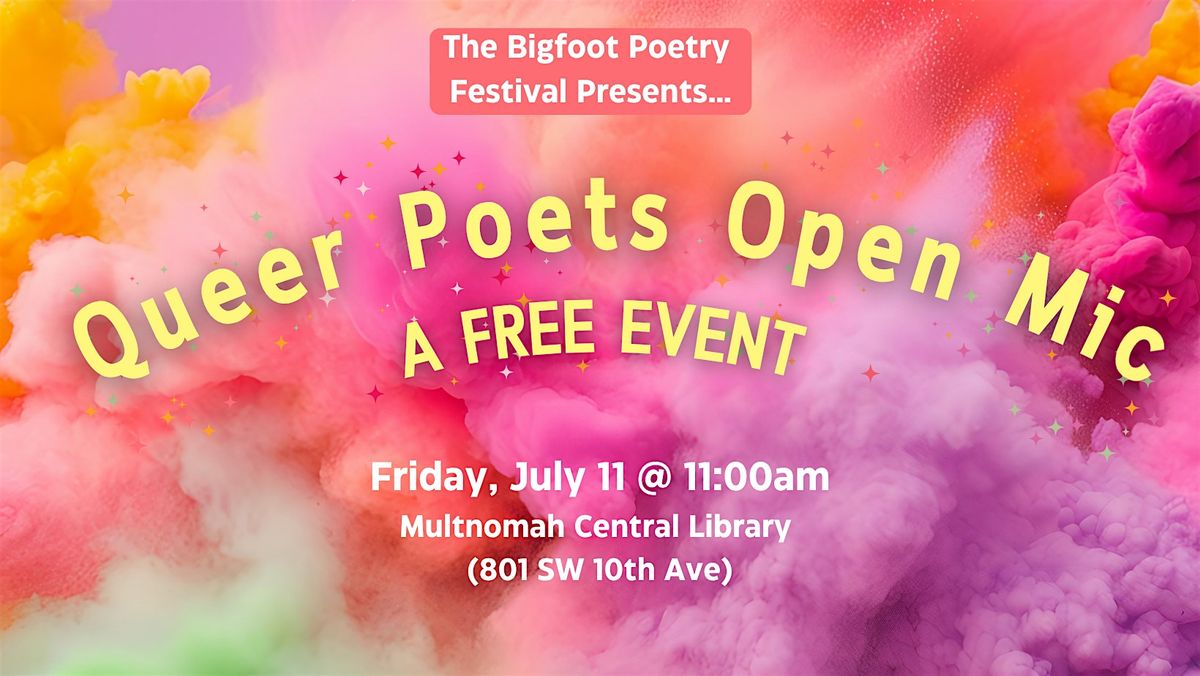 Queer Poets Open Mic, 11 July | Event in Portland | AllEvents