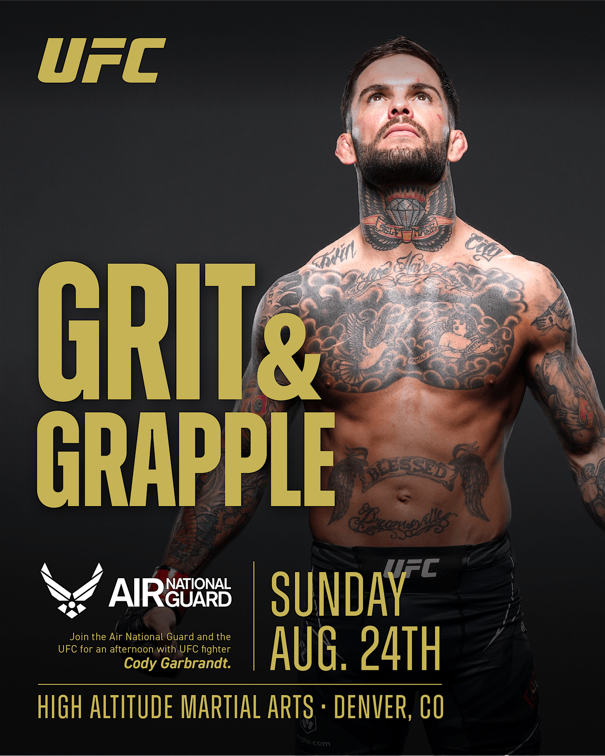 Grit & Grapple with UFC's Cody Garbrandt, 24 August | Event in Denver | AllEvents