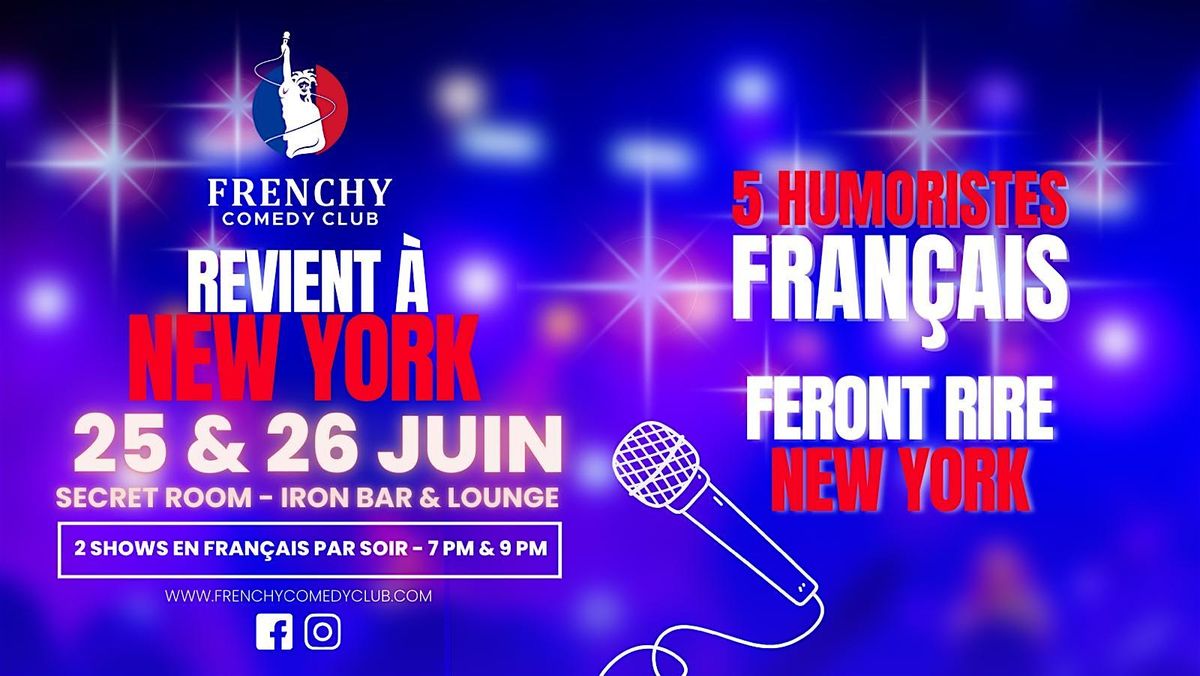 FRENCHY COMEDY CLUB, 25 June | Event in New York | AllEvents