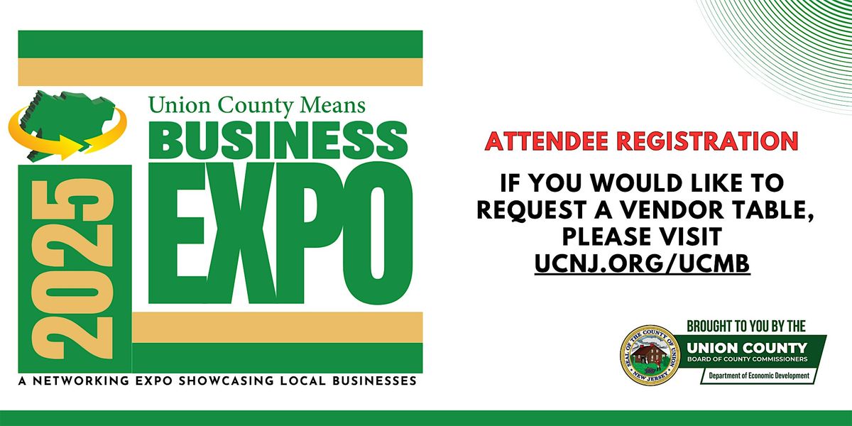 Union County Means Business EXPO  - Attendee Registration, 10 September | Event in Roselle | AllEvents