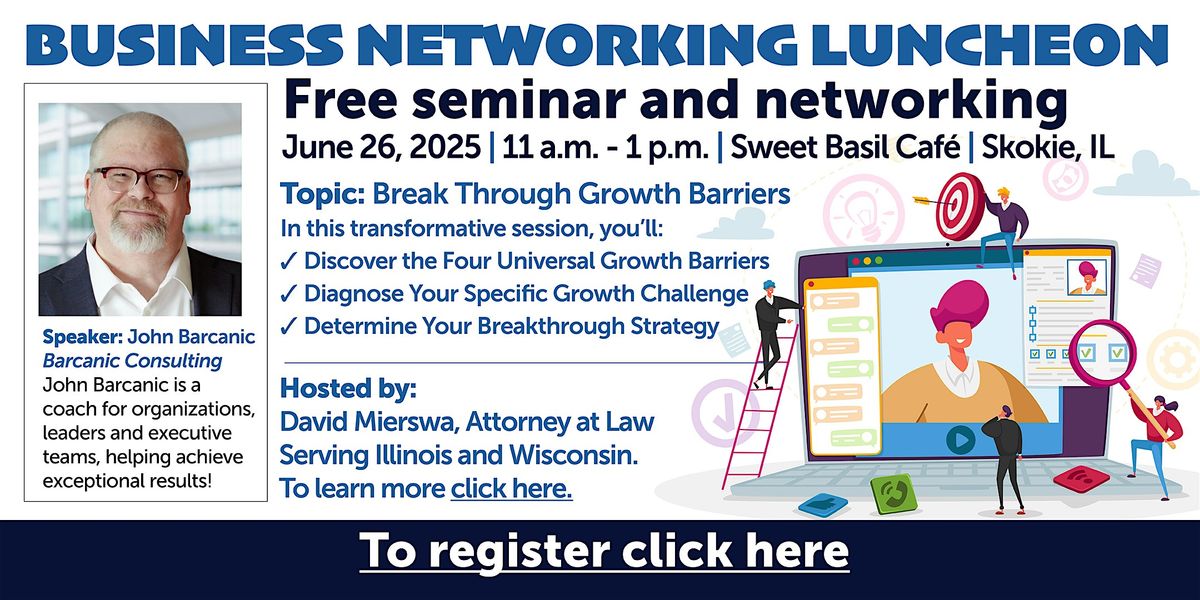 In Evanston: Business Networking and Success Workshop June 26, 2025, 26 June | Event in Skokie | AllEvents