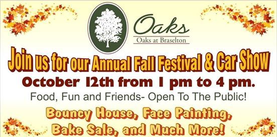 Oaks at Braselton 6th Annual Fall Festival & Car Show, Oaks at