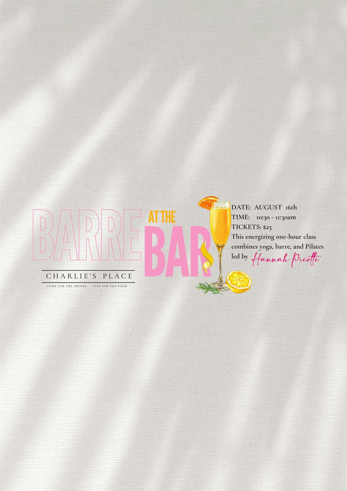 Barre at the BAR, 16 August | Event in Fort Wayne | AllEvents