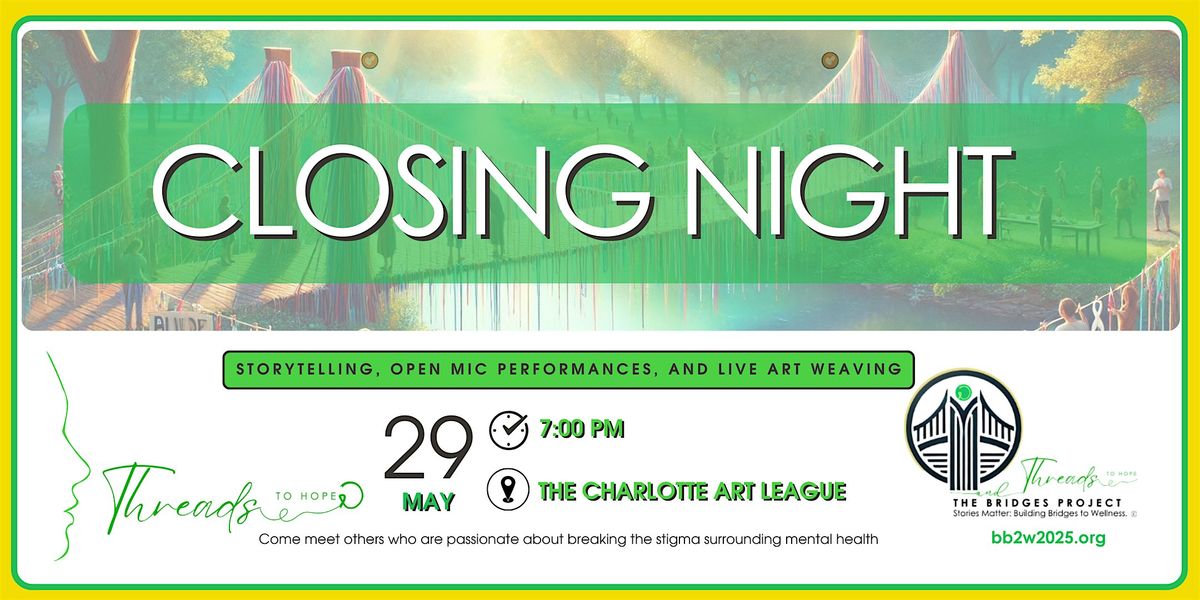 Threads to Hope Closing Night, 30 May | Event in Charlotte | AllEvents