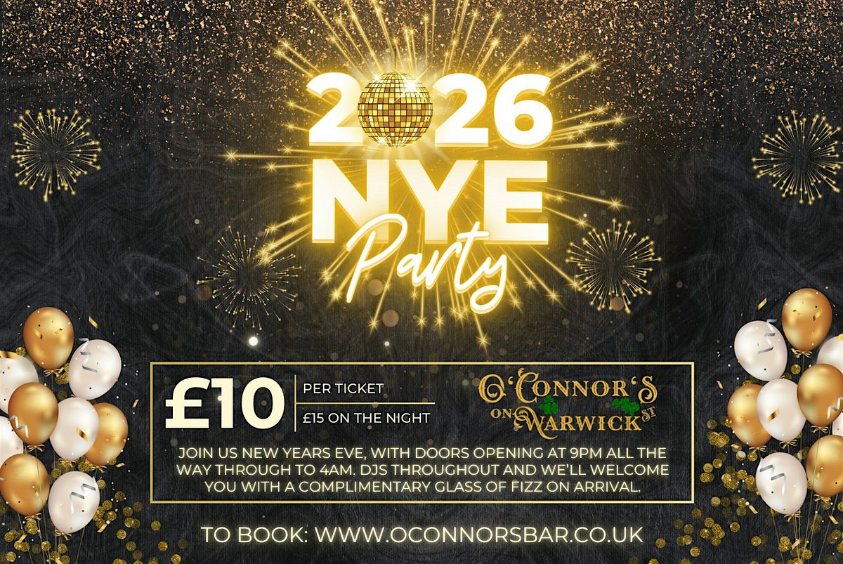 O'Connor's - New Years Eve!, 31 December | Event in Worthing | AllEvents