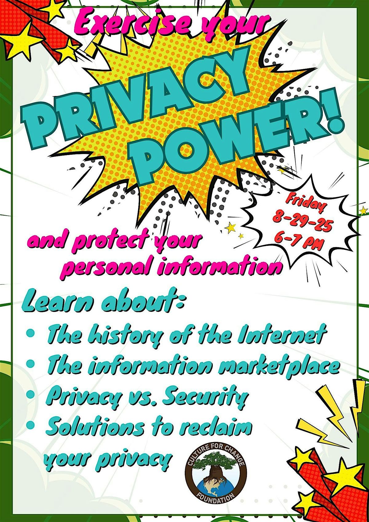 PRIVACY POWER — Take Back Control of Your Digital Life!, 29 August | Event in Twin Falls | AllEvents