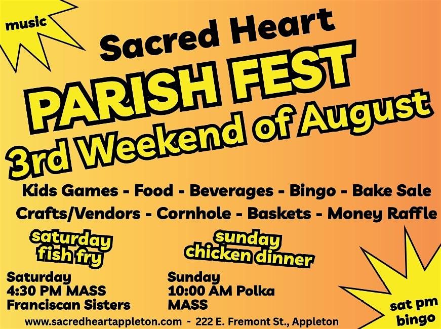 Parish Fest, 17 August | Event in Appleton | AllEvents