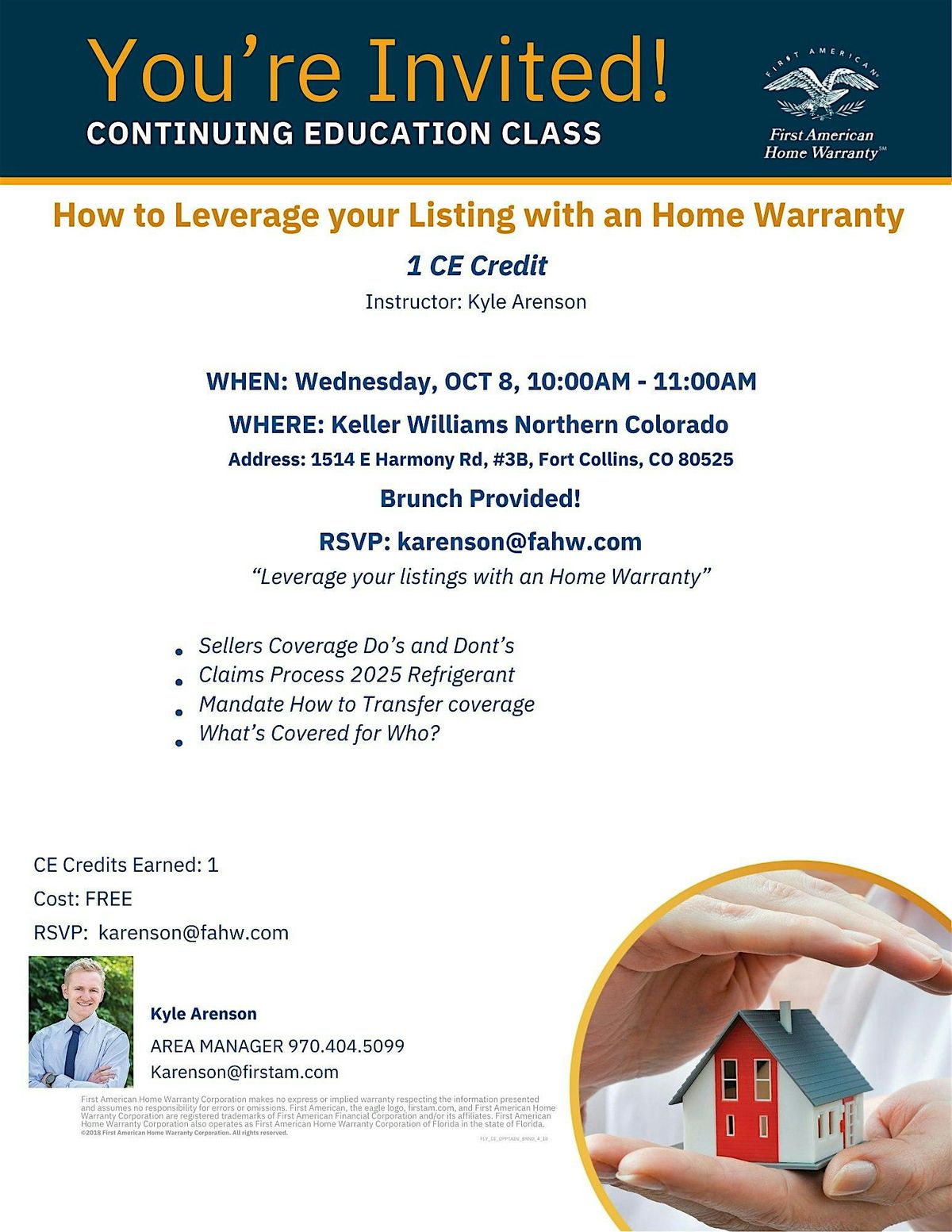 How to Leverage your Listings with a Home Warranty, 8 October | Event in Fort Collins | AllEvents