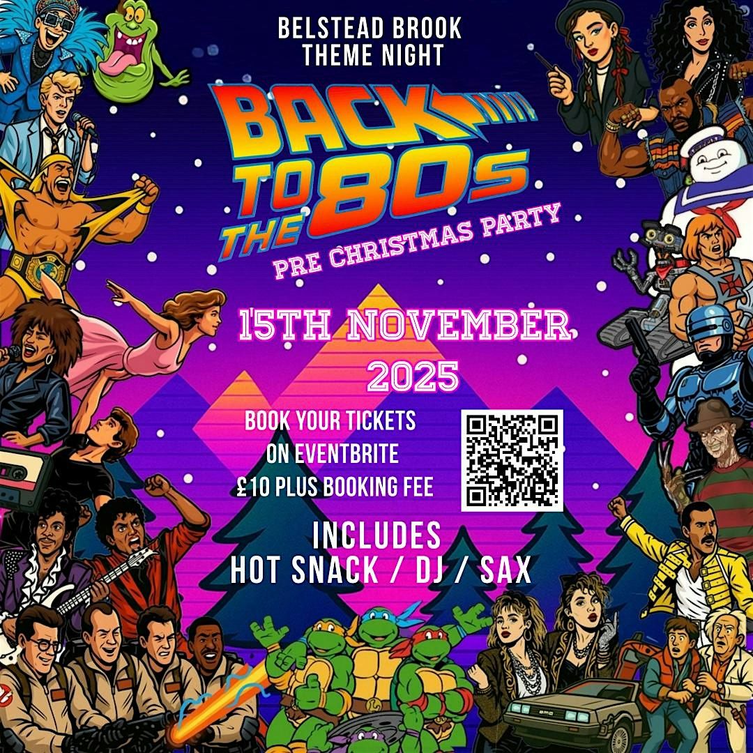 Back to the 80s Theme Night 15th November 2025, 15 November | Event in Ipswich | AllEvents