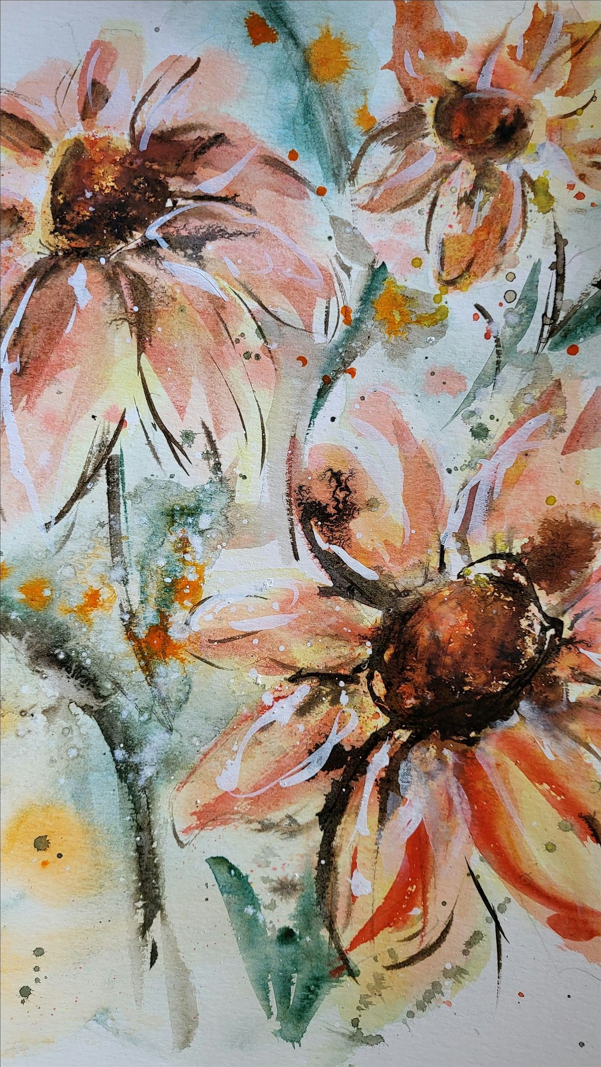 Bold & Loose Flowers in Watercolor (beginners & advanced beginners), 24 May | Event in Middleboro