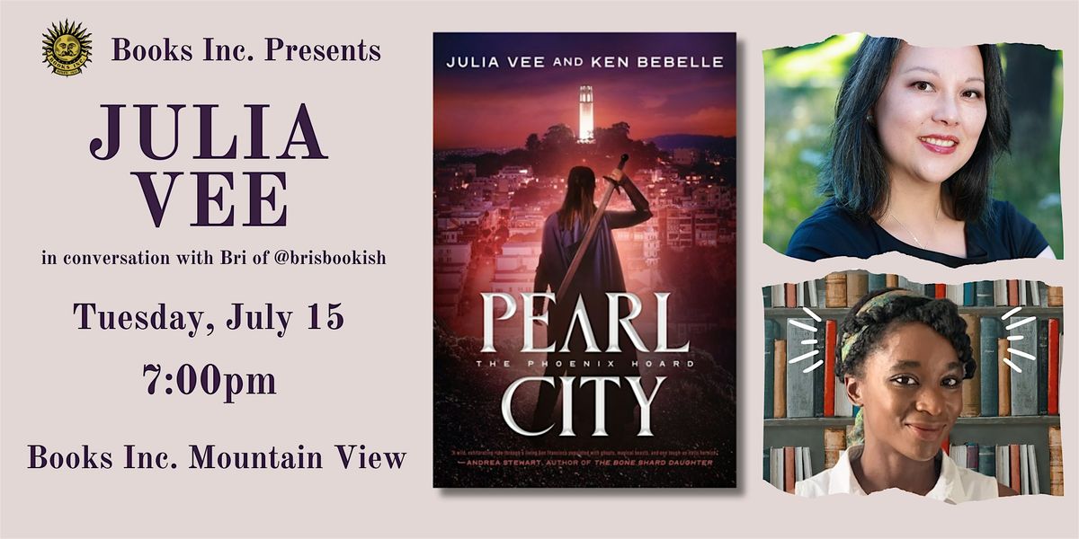 JULIA VEE at Books Inc. Mountain View, 15 July | Event in Mountain View | AllEvents