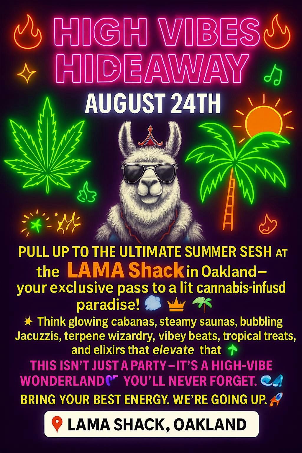 High Vibes Hideaway, 24 August | Event in Oakland | AllEvents